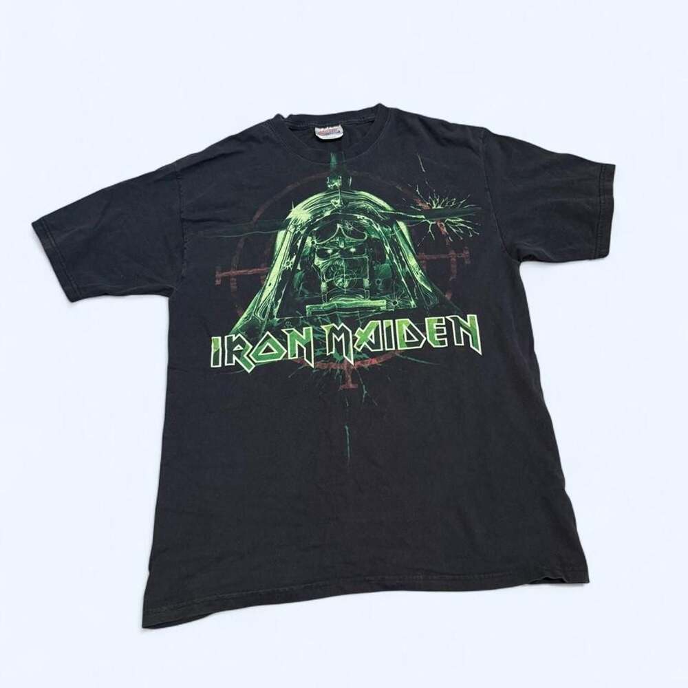 Vintage Iron Maiden Aces High Eddie Graphic T-Shirt Black Size M